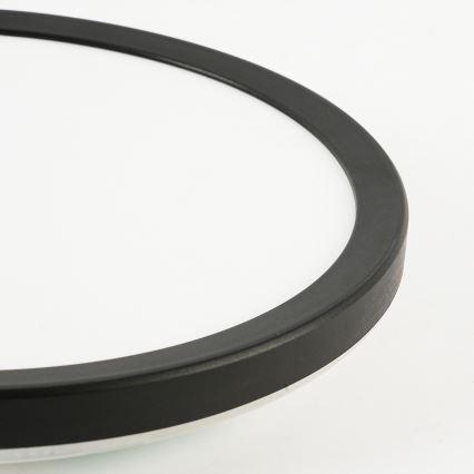 Brilagi - Plafón LED de baño ULTRA SLIM LED/24W/230V diá. 42 cm negro IP54