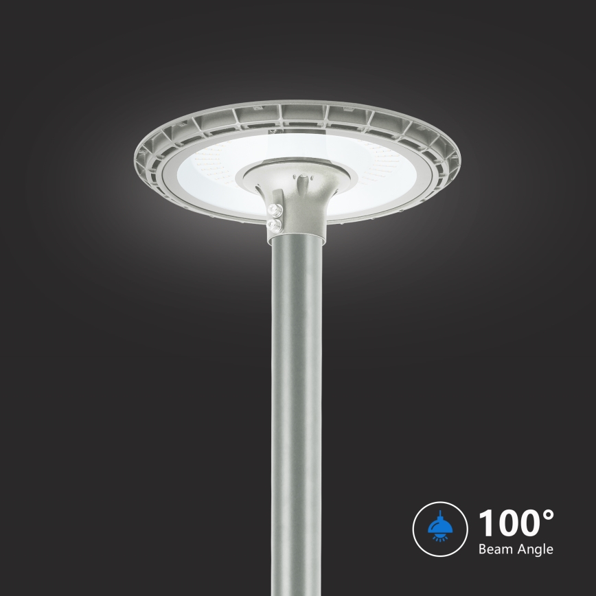 BRILAGI - LED Lámpara exterior de calle con poste de 3 m URBANSPARK LED/120W/230V gris IP65