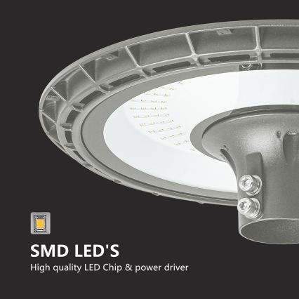 BRILAGI - LED Lámpara exterior de calle con poste de 3 m URBANSPARK LED/120W/230V gris IP65