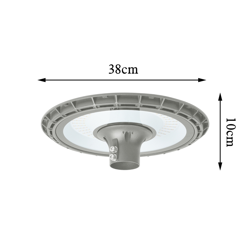 BRILAGI - LED Lámpara exterior de calle con poste de 3 m URBANSPARK LED/120W/230V gris IP65
