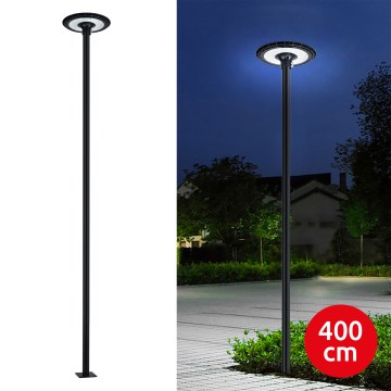Brilagi - Lámpara LED de calle para exterior con poste de 4 m URBANSPARK LED/120W/230V negra IP65