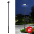 Brilagi - Lámpara LED de calle para exterior con poste de 5 m URBANSPARK LED/120W/230V negra IP65