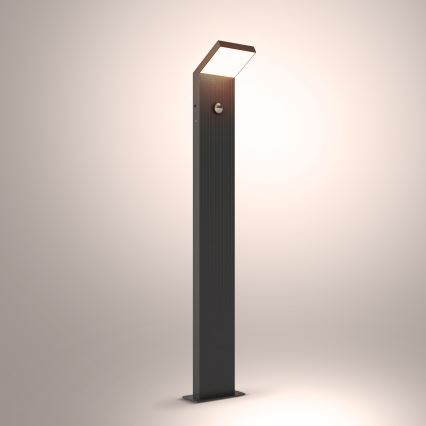 Brilagi - Lámpara LED de exterior con sensor RIANO LED/8W/230V antracita IP65 80 cm