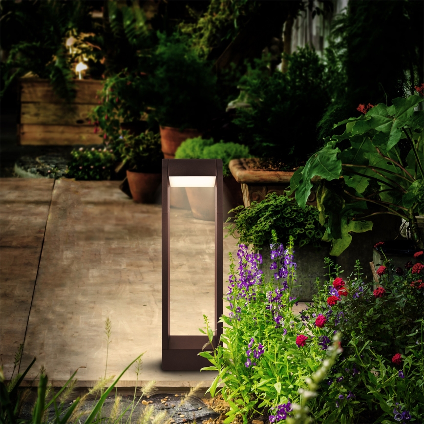 Brilagi - Lámpara LED de exterior CROTONE LED/7W/230V marrón IP54 50 cm