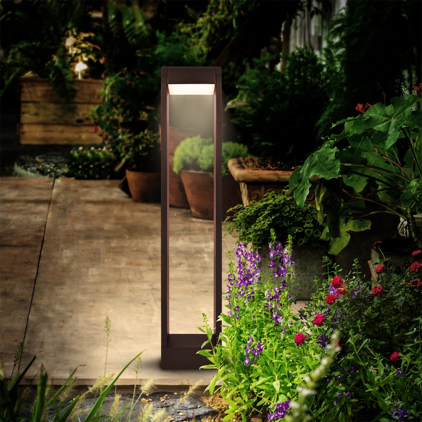 Brilagi - Lámpara LED de exterior CROTONE LED/7W/230V marrón IP54 80 cm