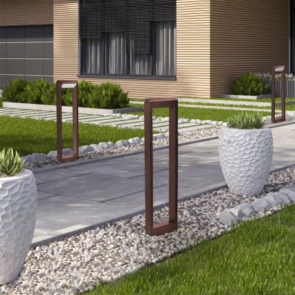 Brilagi - Lámpara LED de exterior CROTONE LED/7W/230V marrón IP54 80 cm