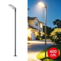 Brilagi - Lámpara LED de exterior para vía pública con poste y brazo articulado de 4 m URBANLIGHT LED/200W/230V antracita IP65