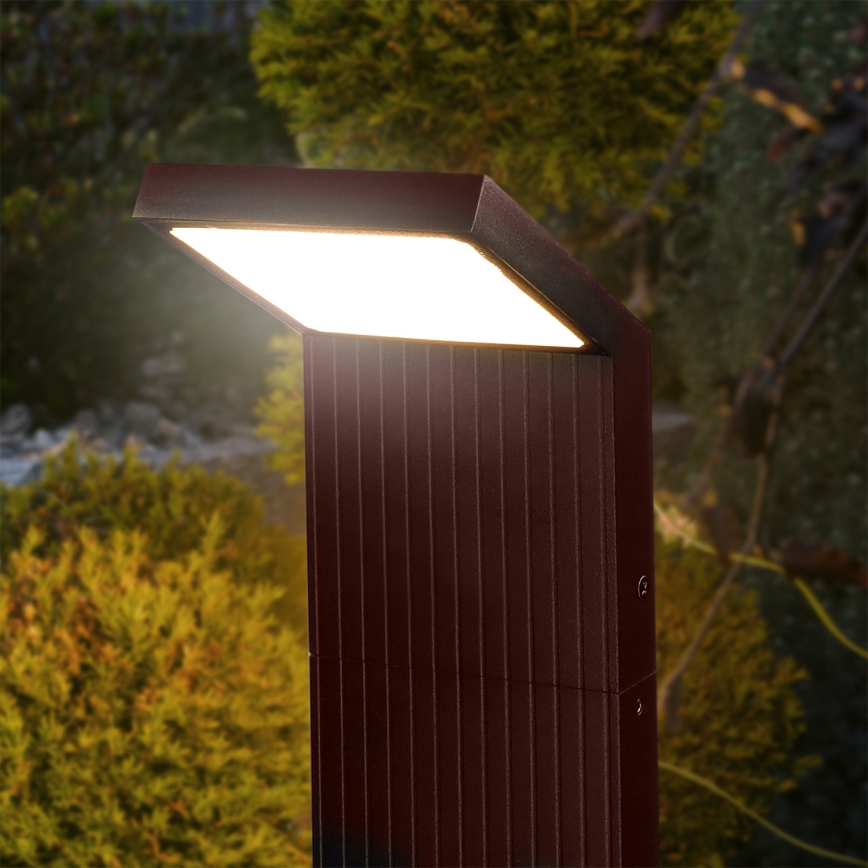 BRILAGI - Lámpara LED de exterior RIANO LED/8W/230V marrón IP65 80 cm