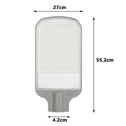 Brilagi - Lámpara LED de exterior URBANLIGHT LED/200W/230V gris IP65