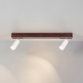 BRILAGI - Lámpara LED de focos SELE 2xGU10/30W/230V + LED/15W blanco/acabado en roble