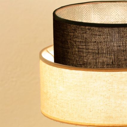 Brilagi - Lámpara LED de mesa BOHO STYLE 1xE27/15W/230V crema/marrón
