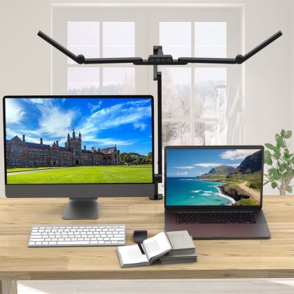 Brilagi - Lámpara de mesa LED flexible y regulable VARIO LED/24W/230V 3000-6500K CRI 92 negro
