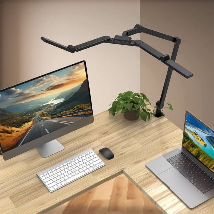 Brilagi - Lámpara de mesa LED flexible y regulable VARIO LED/24W/230V 3000-6500K CRI 92 negro