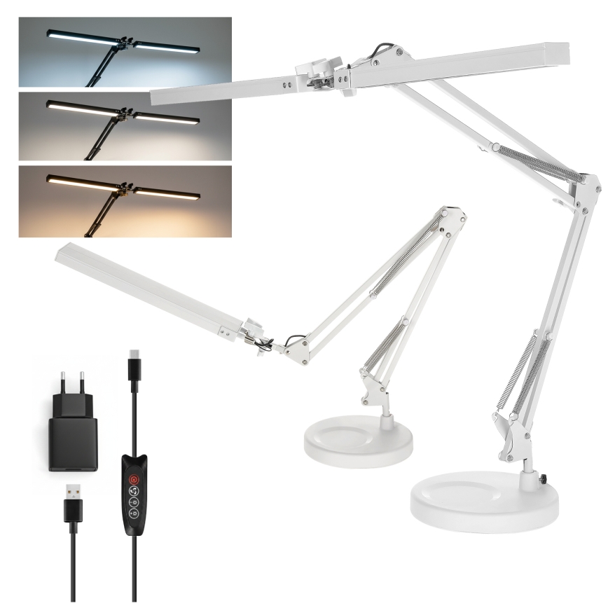 Brilagi - Lámpara LED de mesa regulable VARIO LED/15W/230V 3000-6000K blanca