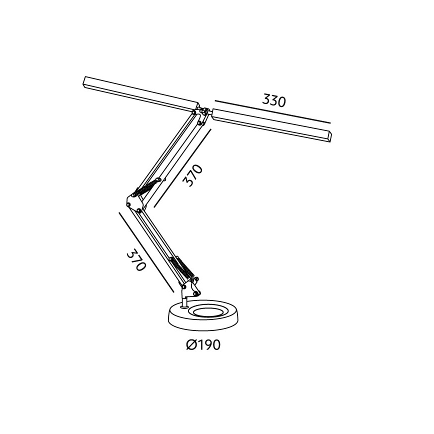 BRILAGI - Lámpara LED de mesa regulable VARIO LED/15W/230V 3000-6000K blanca