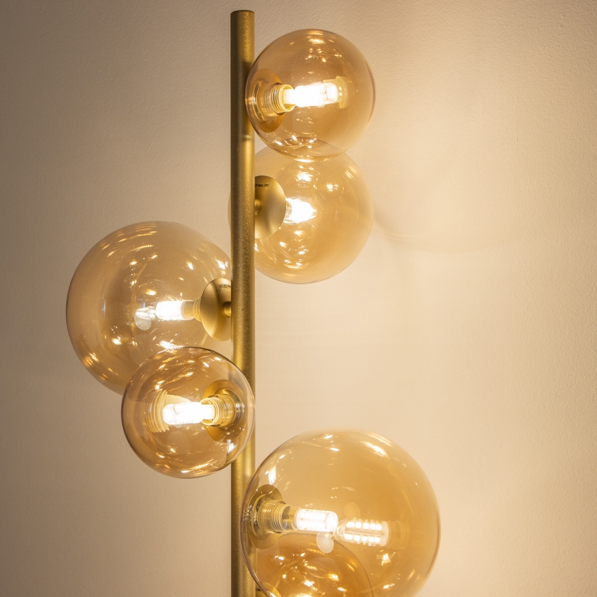 BRILAGI - Lámpara LED de pie MILLA 7xG9/3W/230V dorado