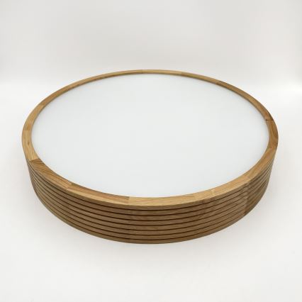Brilagi - Lámpara LED de techo CARVALHO MODERN 3xE27/60W/230V, diámetro 47,5 cm, roble