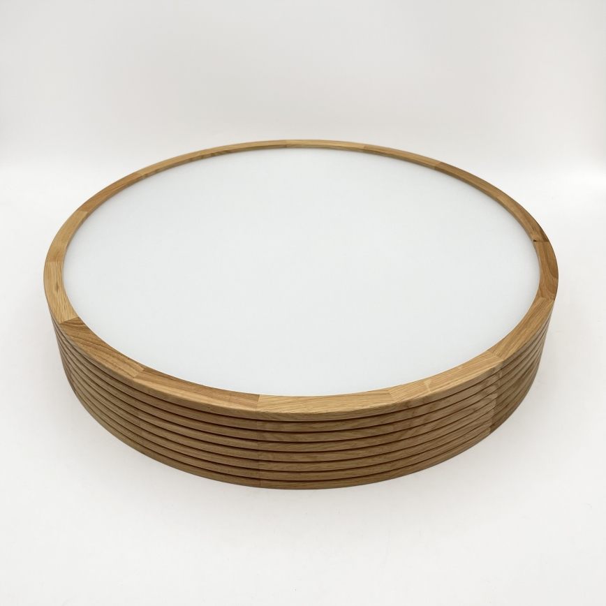 Brilagi - Lámpara LED de techo CARVALHO MODERN 3xE27/60W/230V, diámetro 47,5 cm, roble