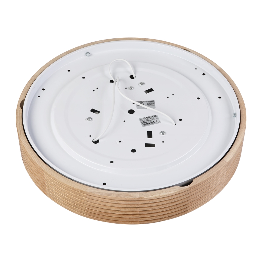 Brilagi - Lámpara LED de techo CARVALHO MODERN 3xE27/60W/230V, diámetro 47,5 cm, roble