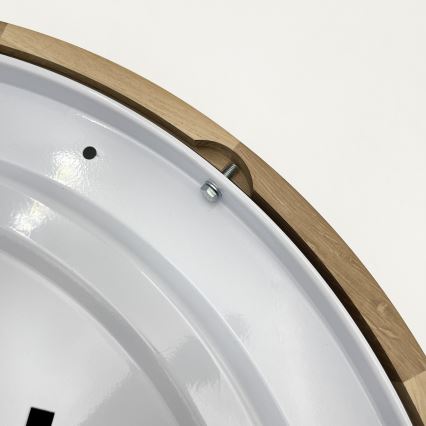 Brilagi - Lámpara LED de techo CARVALHO MODERN 3xE27/60W/230V, diámetro 47,5 cm, roble