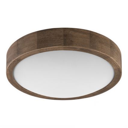 Brilagi - Lámpara de techo LED CARVALHO SLIM 1xE27/60W/230V roble nogal Ø 27 cm