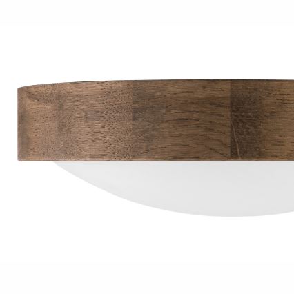 Brilagi - Lámpara de techo LED CARVALHO SLIM 1xE27/60W/230V roble nogal Ø 27 cm