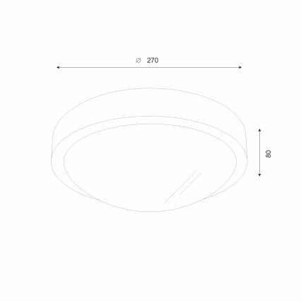 Brilagi - Lámpara de techo LED CARVALHO SLIM 1xE27/60W/230V roble nogal Ø 27 cm