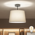 Brilagi - Lámpara LED de techo de montaje en superficie CERIA 1xE27/60W/230V Ø 30 cm negro/gris