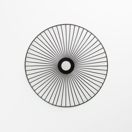 Brilagi - Lámpara LED de techo de montaje en superficie CERIA WIRE 1xE27/40W/230V Ø 26 cm negra