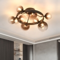 Brilagi - Lámpara LED de techo de montaje en superficie MILLA 10xG9/3W/230V marrón/marrón ahumado
