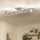 Brilagi - Lámpara LED de techo de montaje en superficie MILLA 4xG9/3W/230V cromado negro/ahumado