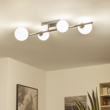 Brilagi - Lámpara LED de techo de montaje en superficie MILLA 4xG9/3W/230V negro cromado/blanco