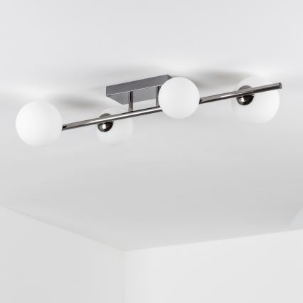 Brilagi - Lámpara LED de techo de montaje en superficie MILLA 4xG9/3W/230V negro cromado/blanco