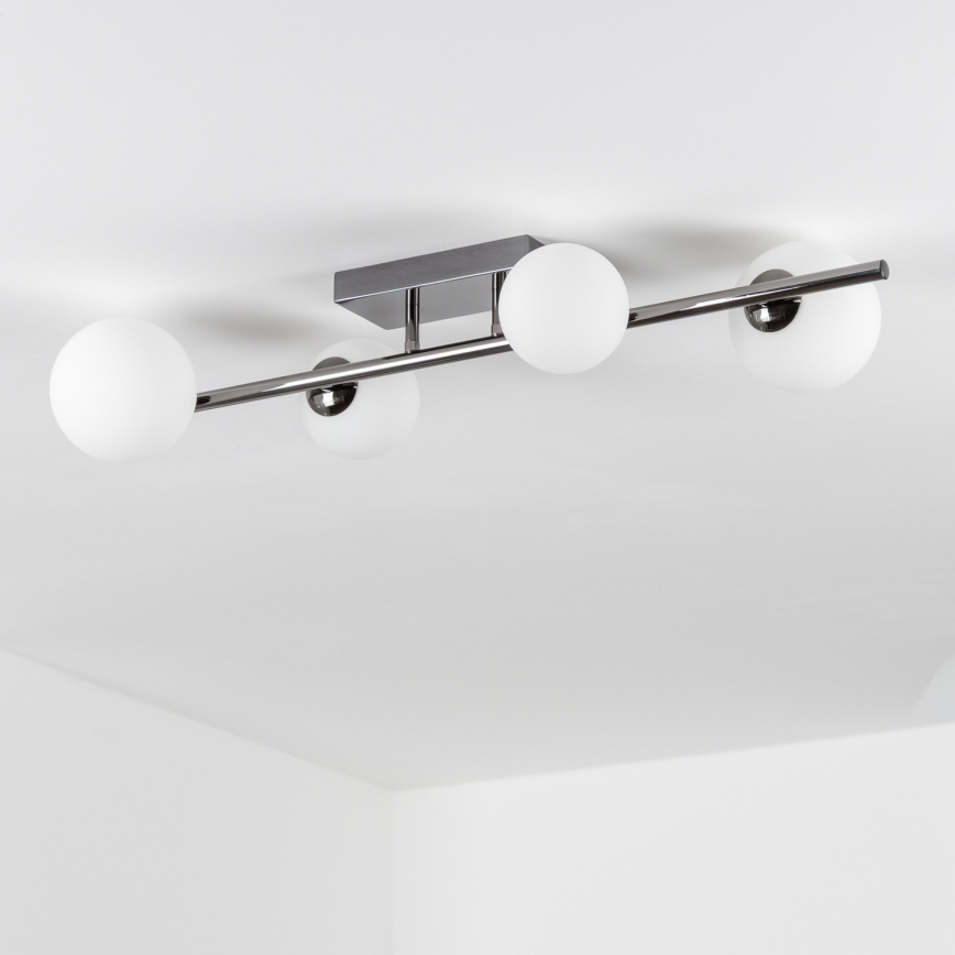 Brilagi - Lámpara LED de techo de montaje en superficie MILLA 4xG9/3W/230V negro cromado/blanco