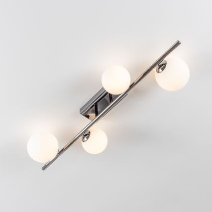 Brilagi - Lámpara LED de techo de montaje en superficie MILLA 4xG9/3W/230V negro cromado/blanco