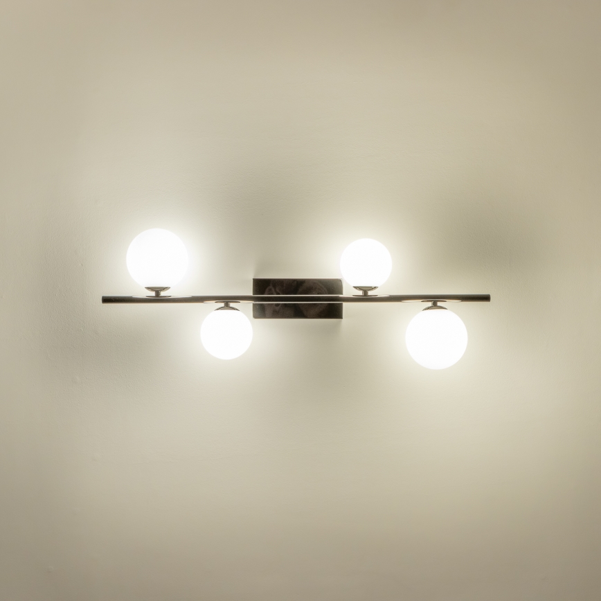 Brilagi - Lámpara LED de techo de montaje en superficie MILLA 4xG9/3W/230V negro cromado/blanco