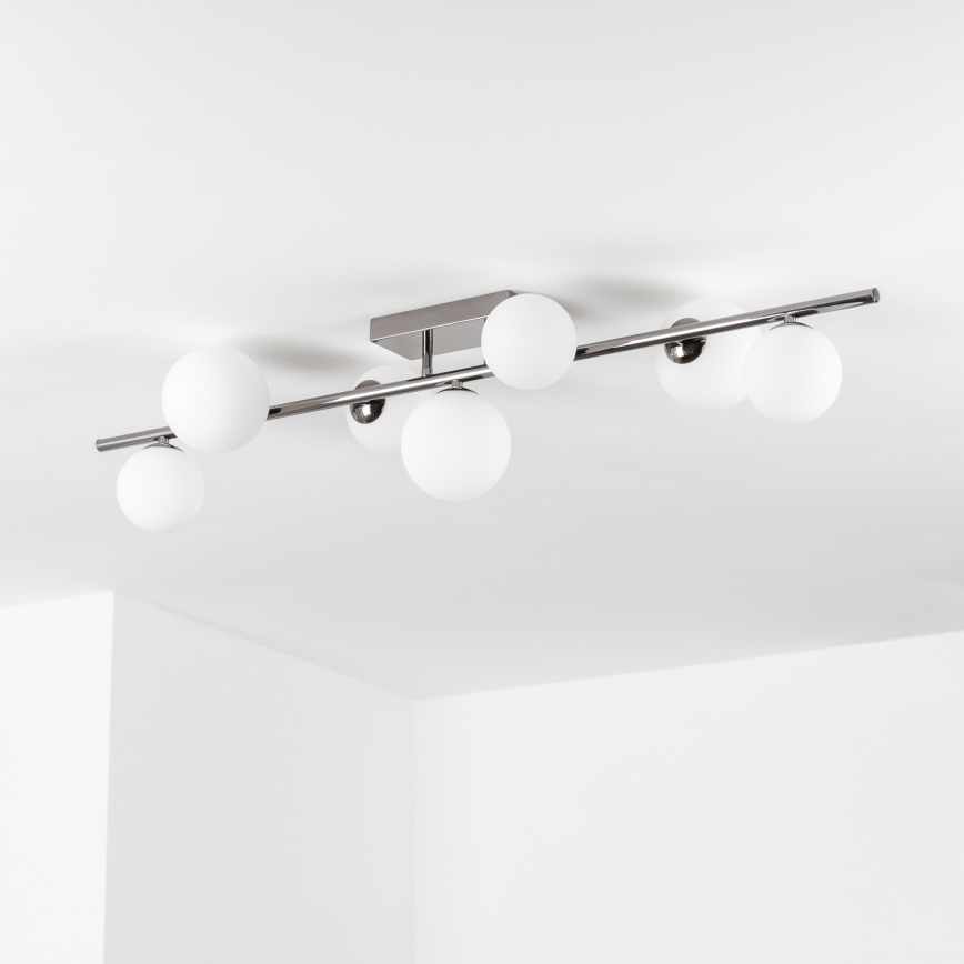 Brilagi - Lámpara LED de techo de montaje superficial MILLA 7xG9/3W/230V negro cromado/blanco