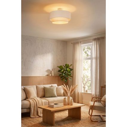 Brilagi - Lámpara LED de techo de superficie BOHO ECO 1xE27/10W/230V Ø 40 cm crema