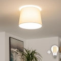 Brilagi - Lámpara LED de techo de superficie CERIA 1xE27/40W/230V Ø 30 cm beige
