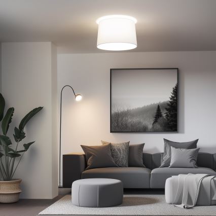 Brilagi - Lámpara LED de techo de superficie CERIA 1xE27/40W/230V Ø 45 cm blanca