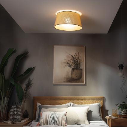 Brilagi - Lámpara LED de techo de superficie CERIA 1xE27/40W/230V Ø 50 cm beige