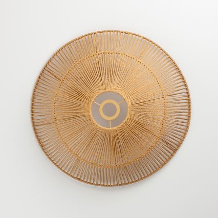 Brilagi - Lámpara LED de techo de superficie CERIA BOHO 1xE27/40W/230V Ø 50 cm marrón/roble