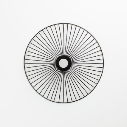 Brilagi - Lámpara LED de techo de superficie CERIA WIRE 1xE27/40W/230V Ø 26 cm negro/roble