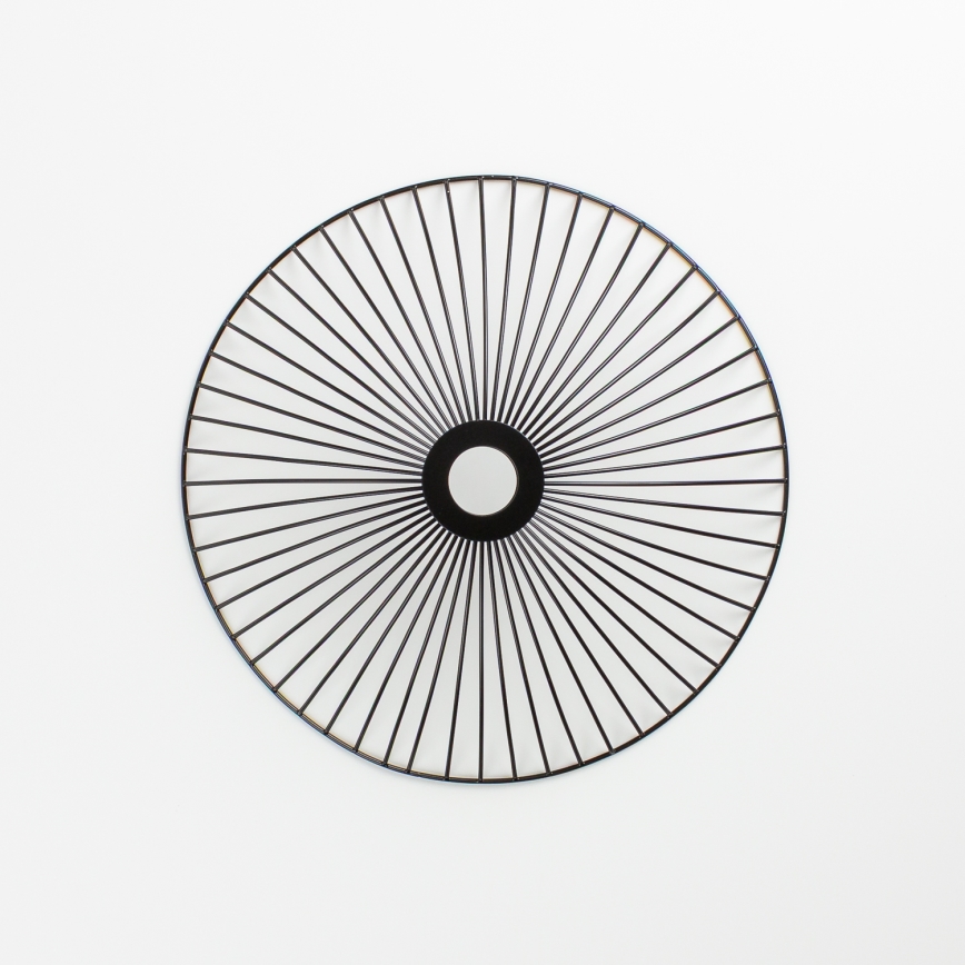 Brilagi - Lámpara LED de techo de superficie CERIA WIRE 1xE27/40W/230V Ø 26 cm negro/roble