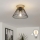 Brilagi - Lámpara LED de techo de superficie CERIA WIRE 1xE27/40W/230V Ø 30 cm negro/roble