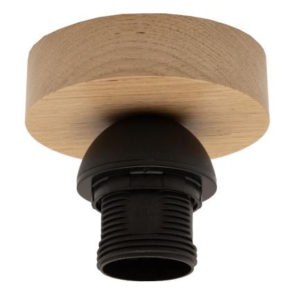 Brilagi - Lámpara LED de techo de superficie CERIA WIRE 1xE27/40W/230V Ø 30 cm negro/roble