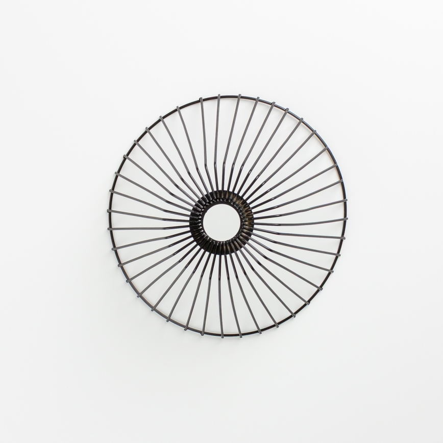 Brilagi - Lámpara LED de techo de superficie CERIA WIRE 1xE27/40W/230V Ø 30 cm negro/roble