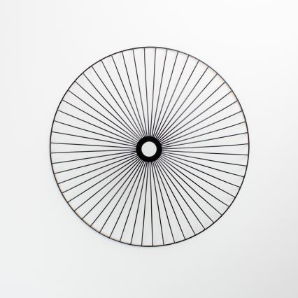 Brilagi - Lámpara LED de techo de superficie CERIA WIRE 1xE27/40W/230V Ø 60 cm negra/roble