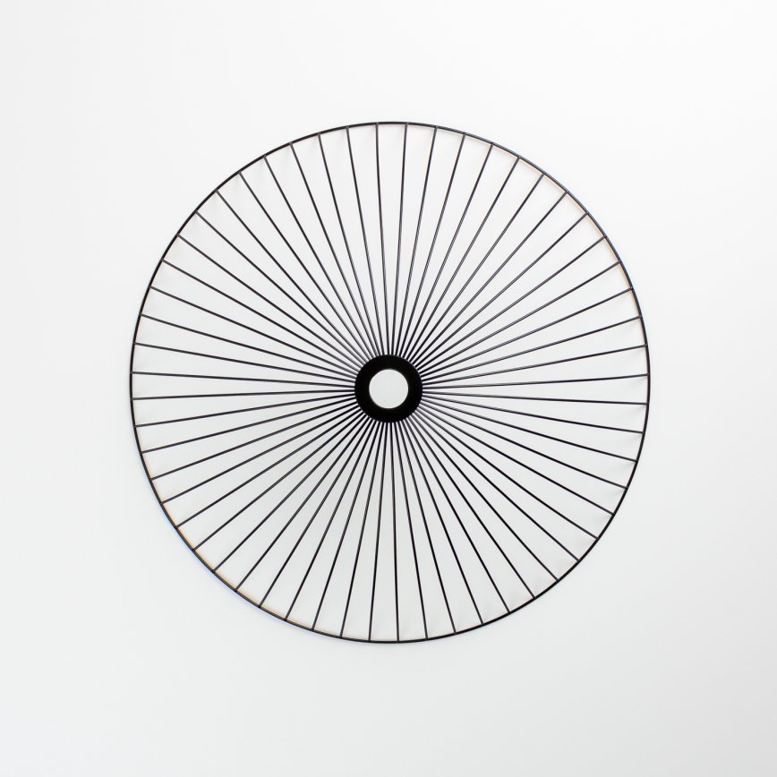 Brilagi - Lámpara LED de techo de superficie CERIA WIRE 1xE27/40W/230V Ø 60 cm negra/roble