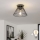 Brilagi - Lámpara LED de techo montada en superficie CERIA WIRE 1xE27/40W/230V Ø 21 cm negra